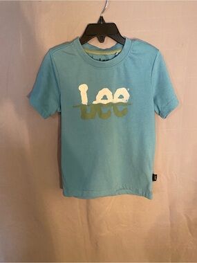 Lee Kids Light Turquoise Short Sleeve Tee with Logo